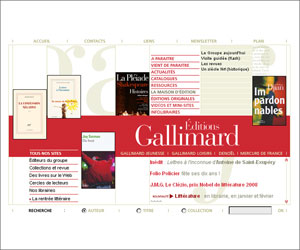 Site des Editions Gallimard