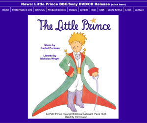 Site de l'opéra The Little Prince