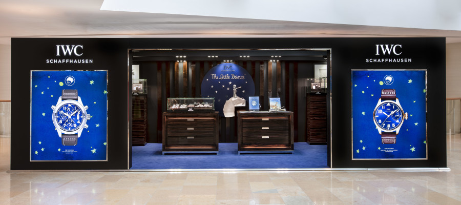 HANDOUT - IWC Schaffhausen Boutique with 'Le Petit Prince' decoration at Pacific Place in Hong Kong.  (PHOTOPRESS / Photo by Victor Fraile / illume visuals)