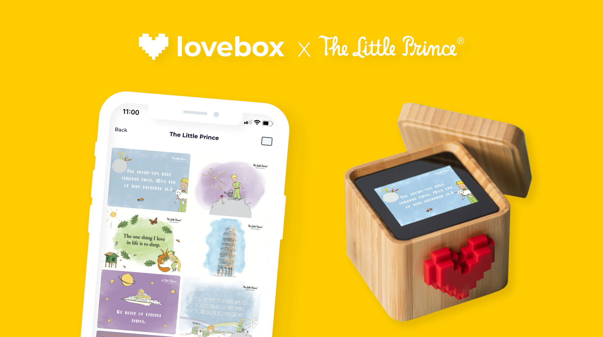 Du nouveaux contenus Le Petit Prince dans la Lovebox