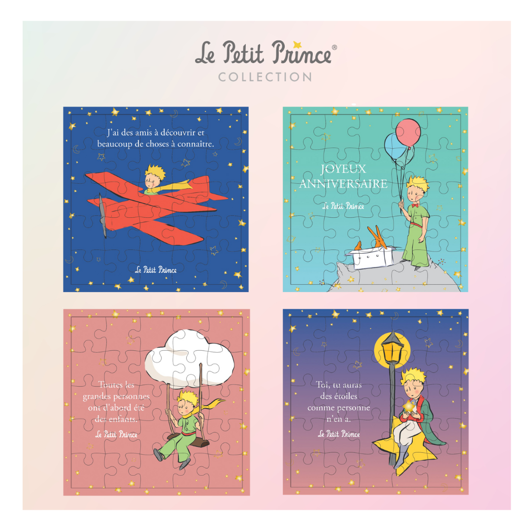 Nouveau ! Cartes postales puzzle Le Petit Prince x Kiub